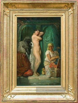 Théodore Chassériau Werke - Un bain au Serail romantische Theodore Chasseriau